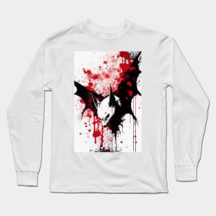 Vampire Bat Ink Painting Long Sleeve T-Shirt